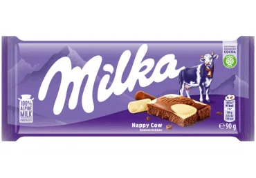 PIENA ŠOKOLĀDE HAPPY COW MILKA 90G