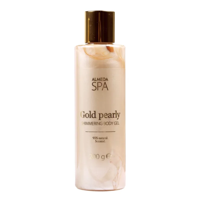 ĶERMEŅA ŽELEJA ALMEDA SPA GOLD PEARLY, MIRDZOŠA 200ML