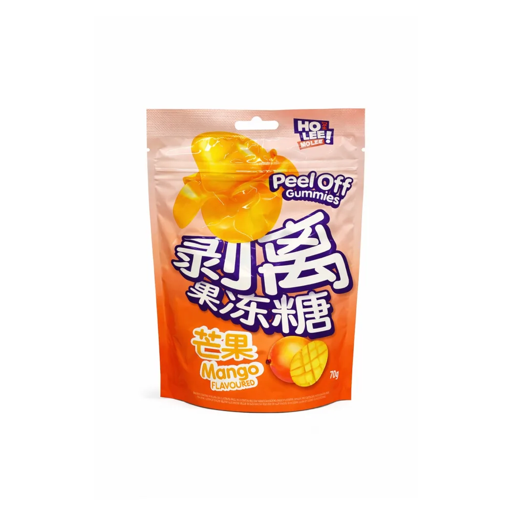 Желейные конфеты Ho Lee Peel Off Gummies со вкусом манго, 70 г