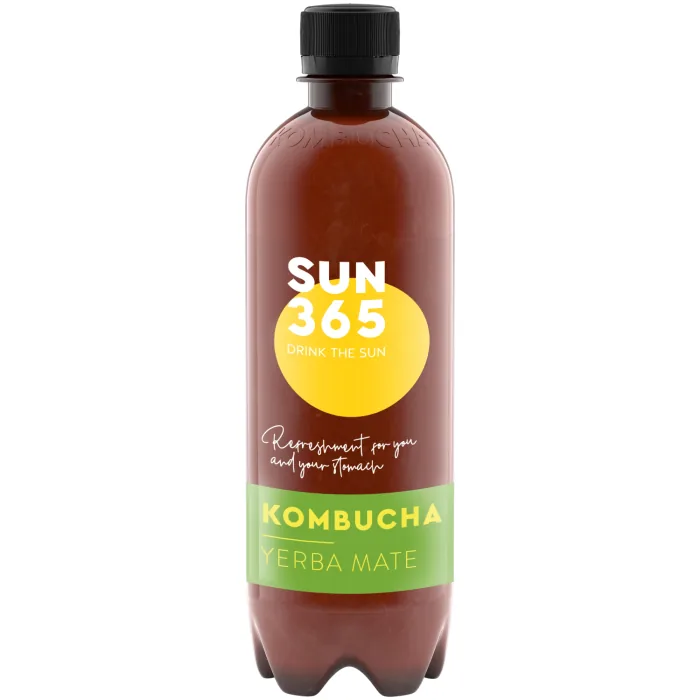 DABĪGI GĀZĒTS TĒJAS DZĒRIENS SUN365 KOMBUCHA 0,5L