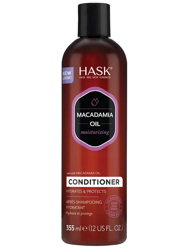 Увлажняющий бальзам Hask с маслом ореха макадамии, 355 мл