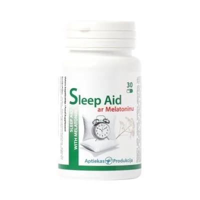 Ap sleep aid ar melatonīnu kapsulas N30