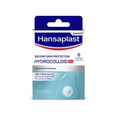 Hansaplast Second Skin Protection hidrokoloīdie plāksteri N6