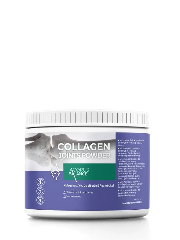 Acorus Balance Collagen Joints kolagēna pulveris, 400 g
