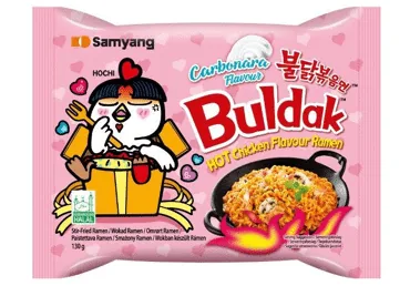 ĀTRI PAGATAVOJAMAS NŪDELES SAM YANG CARBONARA 130G
