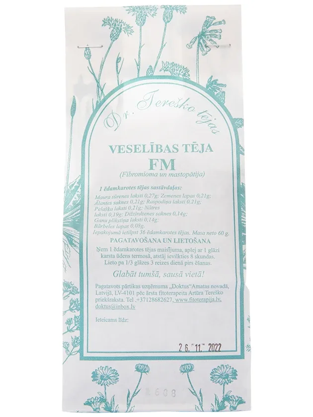 Dr.Tereško tēja - fibromastopātijai, 60 g