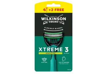 VIENREIZĒJIE SKUVEKLĻI WILKINSON XTREME SENSITIVE 4GAB.