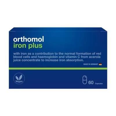 Orthomol Iron Plus kapsulas N60