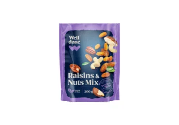 RIEKSTU-ROZĪŅU MAISĪJUMS WELL DONE 200G