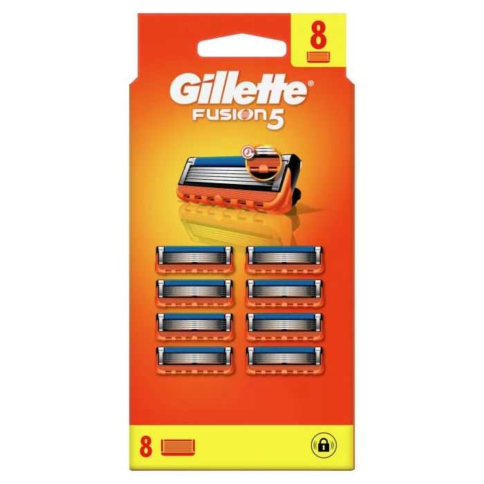 SKŪŠANĀS KASETES GILLETTE FUSION, 8GAB.