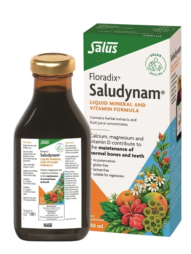 Floradix Saludynam - Kalcijs, magnijs, cinks, 250 ml