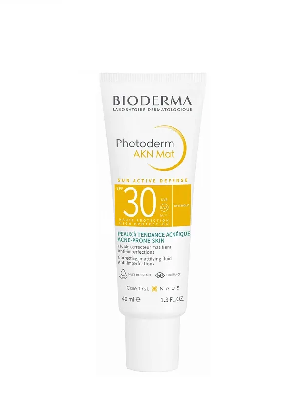 Bioderma Photoderm Akn Mat SPF 30 saules aizsargfluīds, 40 ml
