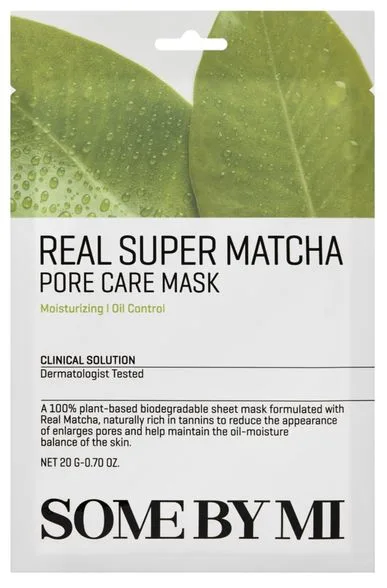 Some by Mi Real Matcha Pore auduma sejas maska, 20 g