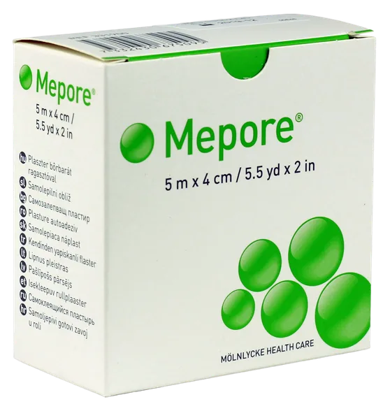 Mepore 5 m X 4 cm plāksteri, 1 gab.