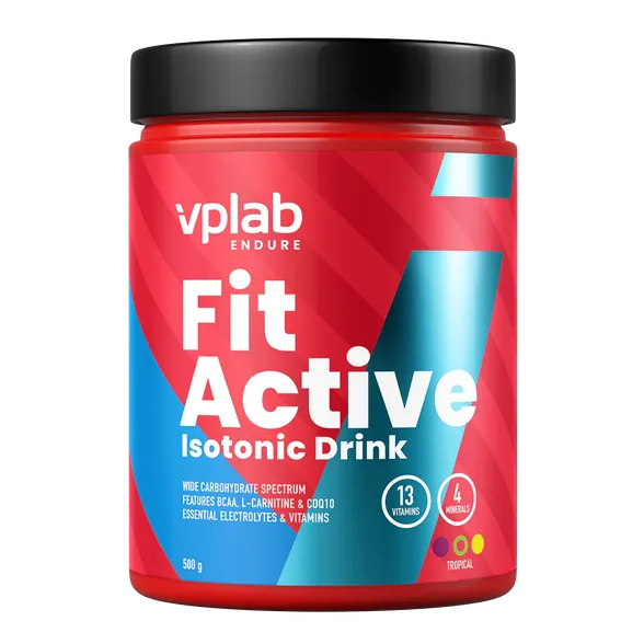 Vplab Fitactive Isotonic Drink tropical fruit pulveris, 500 g