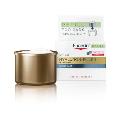 Eucerin Hyaluron-Filler + Elasticity nakts krēms uzpildes iepakojums (refill) 50 ml