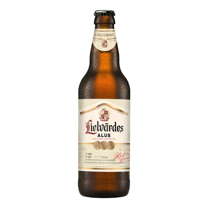 Alus Lielvārdes gaišais 5,2% 0,5 l