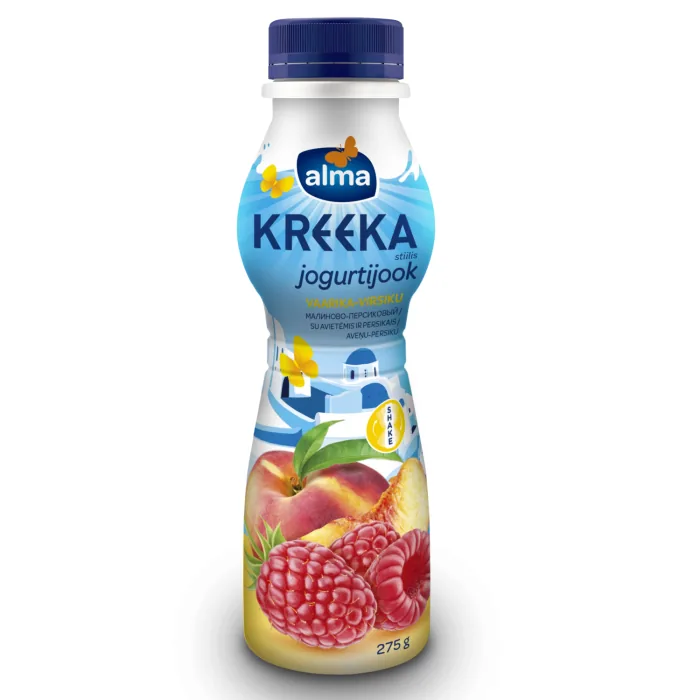 JOGURTA DZĒRIENS ALMA AVEŅU-PERSIKU 275G