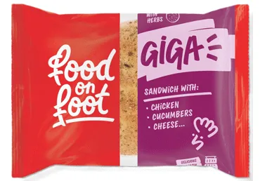 SVIESTMAIZE GIGA AR VISTAS GAĻU, GURĶI, SIERU FOOD ON FOOT 260G