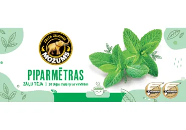 TĒJA MOŽUMS PIPARMĒTRAS 20PAC. 30G