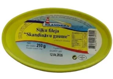 SIĻĶU FILEJAS SKANDINĀVU GAUMĒ ELANDERS 210G