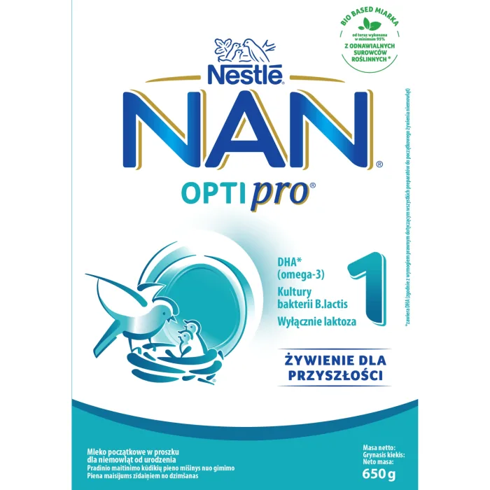 PIENA MAISĪJUMS NAN OPTIPRO 1 NO DZIMŠANAS 650G