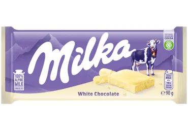 BALTĀ ŠOKOLĀDE MILKA 90G