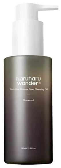 Haruharu Wonder Black Rice Moisture attīroša eļļa, 150 ml