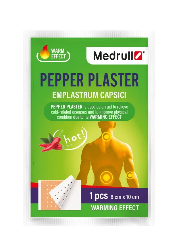Medrull piparu plāksteris 6 cm X 10 cm, 1 GB