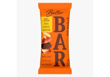 ZEMESRIEKSTU PROTEĪNA BATONIŅŠ BETTER 50G