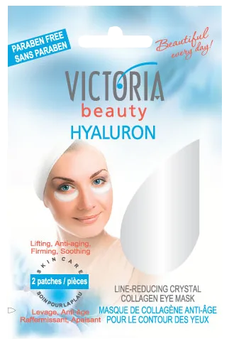 Victoria Beauty Hyaluron Crystal Collagen acu spilventiņi, 2 gab.