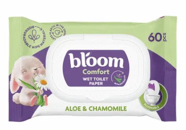 MITRAIS TUALETES PAPĪRS BĒRNIEM BLOOM CHAMOMILE 60GB.