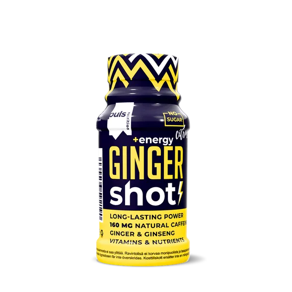 Puls Nutrition Energy Shot + Ginger pudelīte, 60 ml