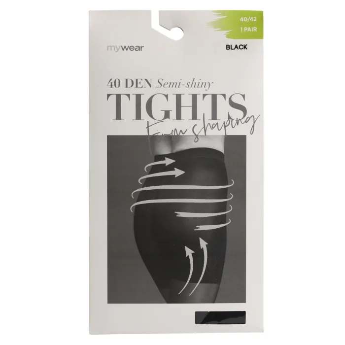 SIEVIEŠU ZEĶUBIKSES MYWEAR STRUMPBYXA 40D FSH BLACK 3