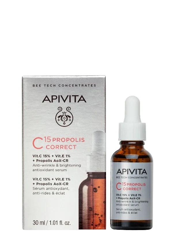 Apivita C15 Propolis koriģējošais serums, 30 ml