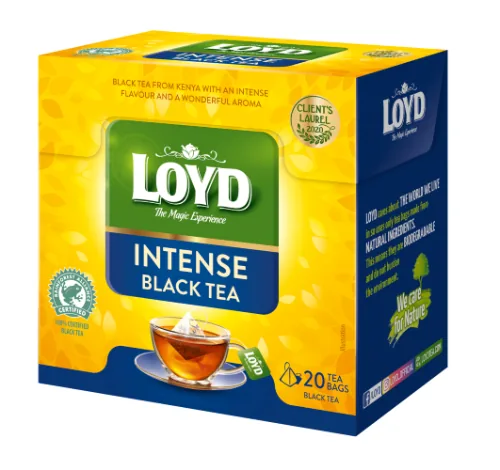 MELNĀ TĒJA LOYD PYRAMIDS INTENSE 20 X2 G