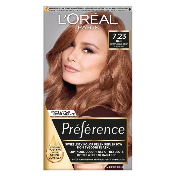 MATU KRĀSA L'OREAL PARIS PREFERENCE RICH ROSE GOLD 7.23