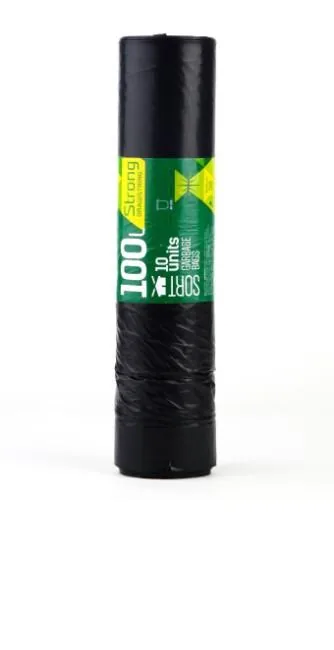 ATKRITUMU MAISI SORTEX, MELNI AR AUKLU, 100L 35MK, 10GAB