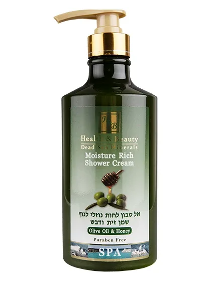 H&B dušas krēms ar olīveļļu un medu, 780 ml