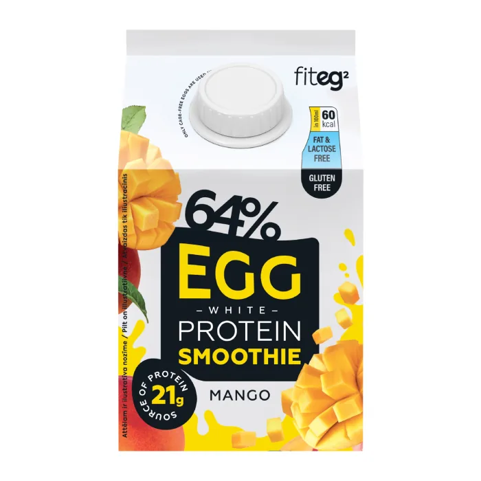 PASTERIZĒTS OLU BALTUMU PROTEĪNA SMŪTIJS AR MANGO BIEZENI, 300 ML