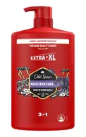 OLD SPICE NIGHT PANTHER DUŠAS ŽELEJA UN ŠAMPŪNS VĪRIEŠIEM, 1000ML