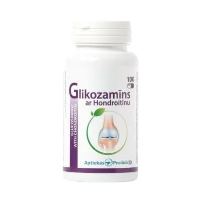 Ap glikozamīns ar hondroitīnu kapsulas N100
