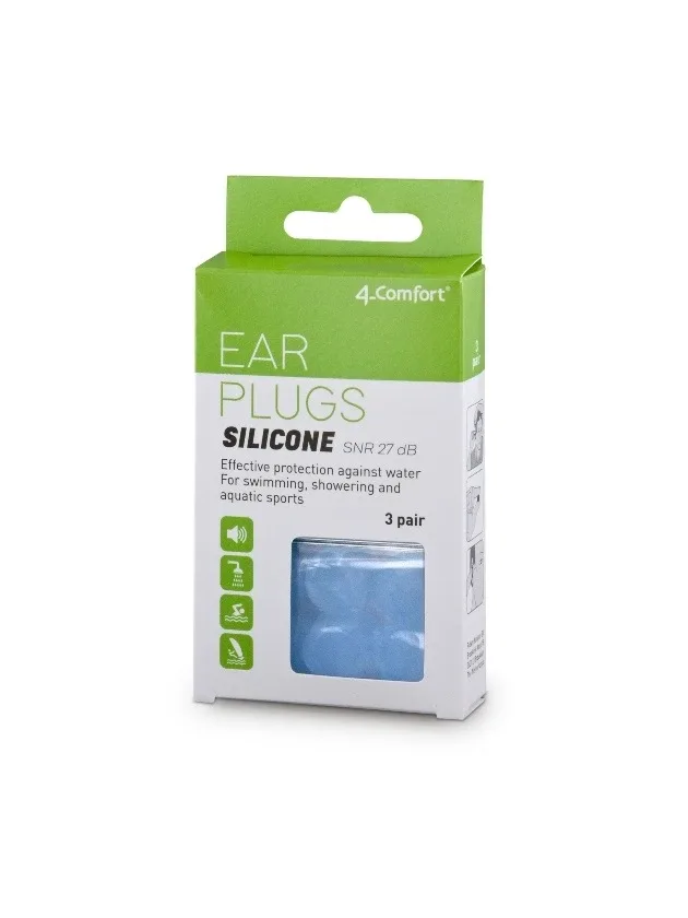 4-comfort silicone ausu aizbāžņi silikona, 3 pāri vai 6 gb.
