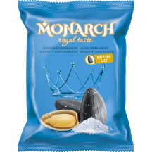GRAUZDĒTAS UN SĀLĪTAS SAULESPUĶU SĒKLAS MONARCH 100G