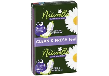HIGIĒNISKĀS PAKETES NATURELLA ULTRA NIGHT PLUS 5 12GB