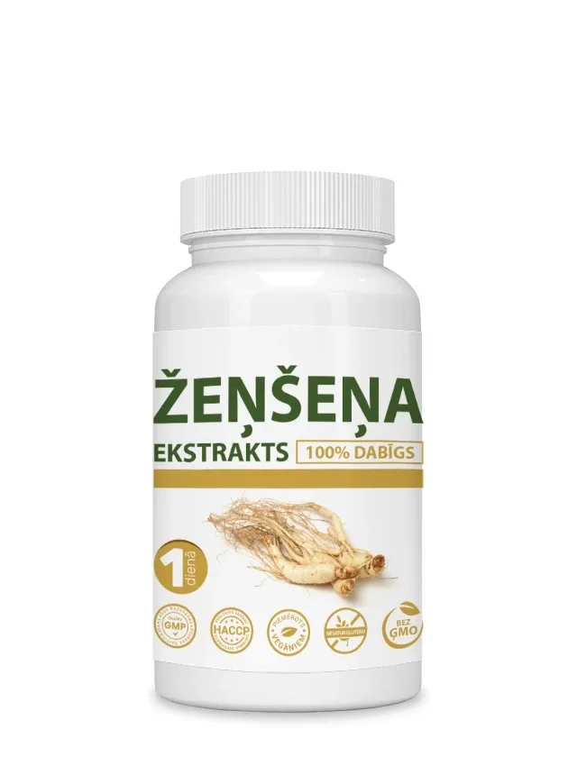 Žeņšeņa ekstrakts, 30 kapsulas