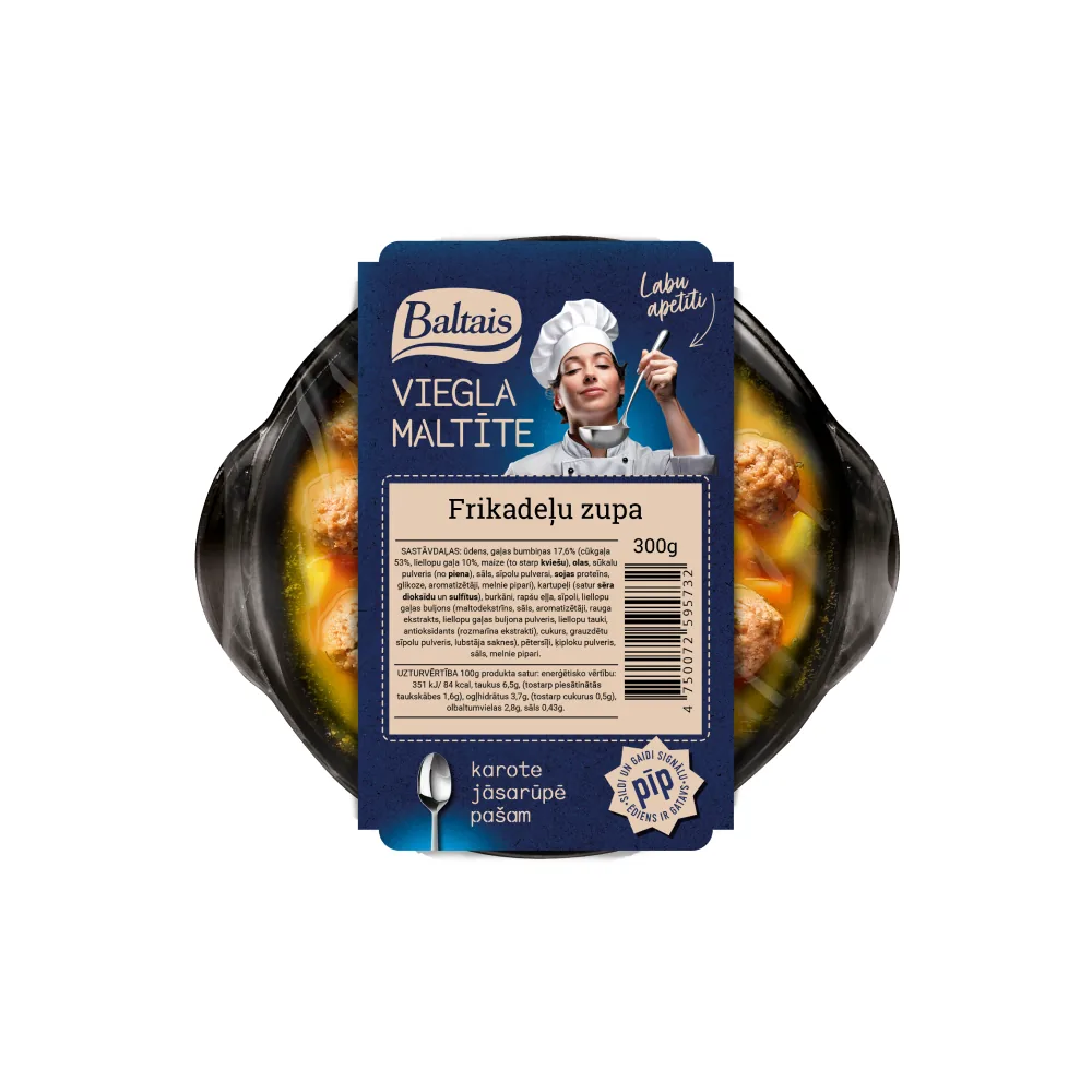 BALTAIS ZUPA FRIKADEĻU, 300G