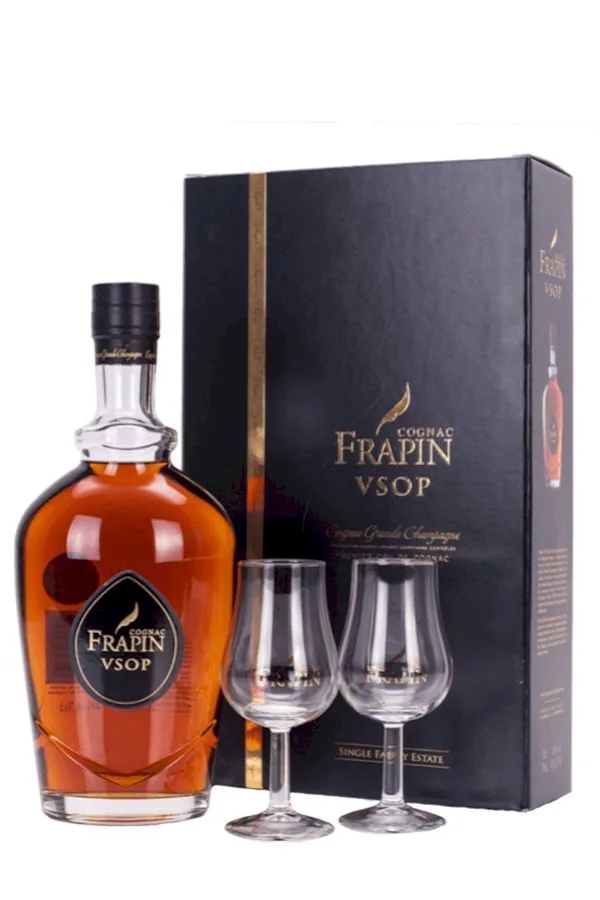 Коньяк Frapin Grande Champagne VSOP с 2 бокалами, 0,7 л