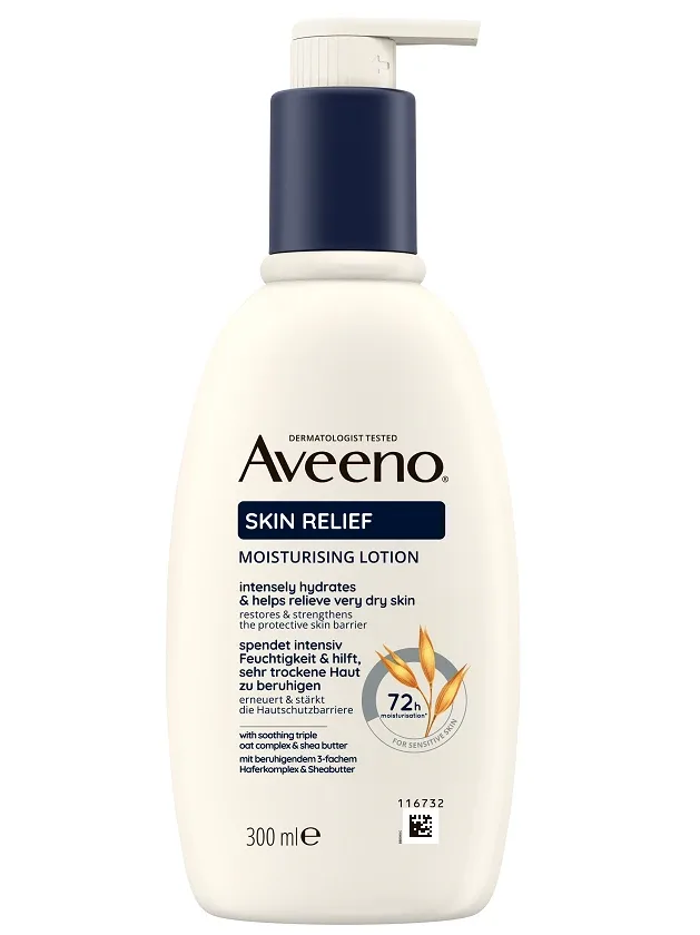 Aveeno Skin Relief mitrinošs losjons bez smaržas, 300 ml
