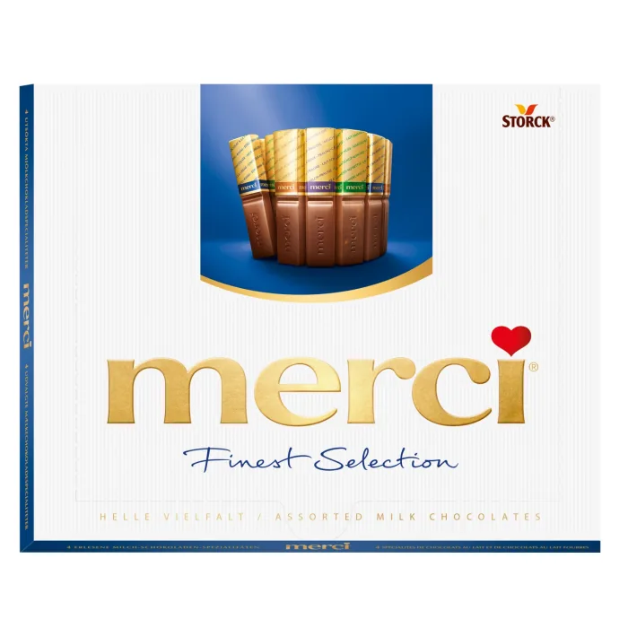 PIENA ŠOKOLĀDES IZLASE MERCI 250G